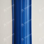 Евроштакетник металлический 110 мм RAL 5005 полукруглый 0.5 мм - Изображение 1