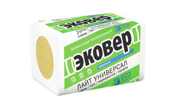 Эковер Лайт Универсал 35 кг/м3 1000х600х100 6 шт