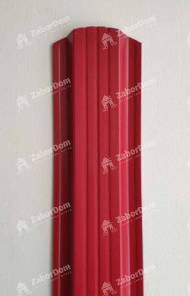 Евроштакетник металлический 115 мм RAL 3003 П - образный 0.5 мм - Изображение 1