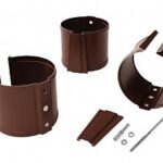 Кронштейн трубы на кирпич OSNO шоколад - Изображение 1