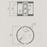Кронштейн трубы на кирпич OSNO шоколад - Изображение 2