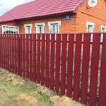 Евроштакетник металлический 85 мм RAL 3005 П-образный 0.5 мм - Изображение 2