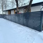 Забор Ранчо металлический RAL 7024 - Изображение 5