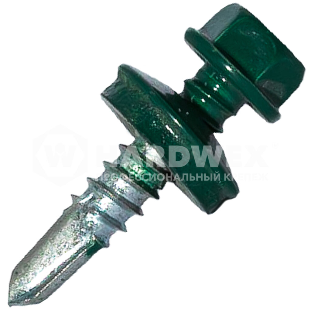 Саморез кровельный 5,5x25 мм RAL6005 Зеленый мох - Изображение 1