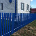 Евроштакетник металлический 110 мм RAL 5002 полукруглый двусторонний 0.5 мм - Изображение 3