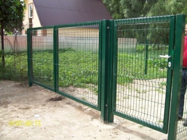 Калитка из 3d сетки Гранд Лайн 1730x1000 мм RAL 6005 — изображение 3