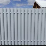 Евроштакетник металлический 110 мм RAL 9003 фигурный двусторонний 0.5 мм - Изображение 2