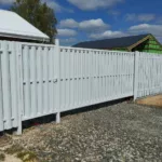 Евроштакетник металлический 110 мм RAL 9003 фигурный двусторонний 0.5 мм - Изображение 4