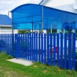 Евроштакетник металлический 110 мм RAL 5005 полукруглый 0.5 мм - Изображение 3