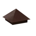 Колпак металлический на столб Готика RAL 5002 - Изображение 1