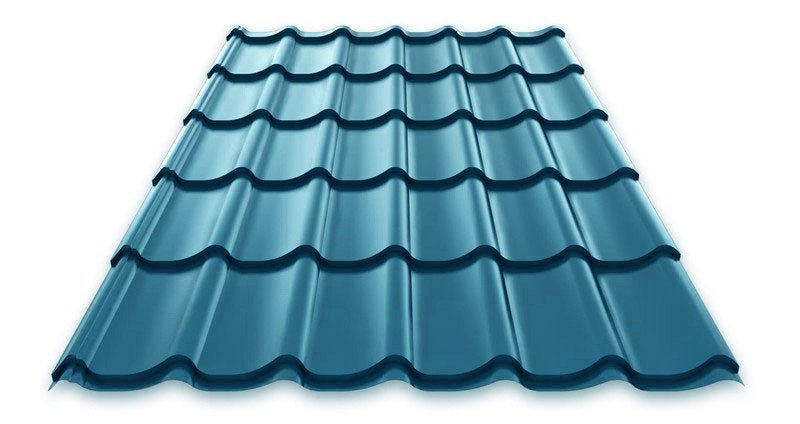 Металлочерепица Супермонтеррей Полиэстер RAL 5021 - Изображение 1
