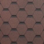 Черепица гибкая Docke Standard Сота красная - Изображение 1