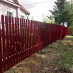 Евроштакетник металлический 110 мм RAL 3005 полукруглый 0.5 мм - Изображение 4