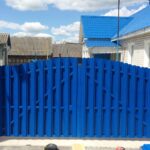 Евроштакетник металлический 110 мм RAL 5005 полукруглый 0.5 мм - Изображение 4