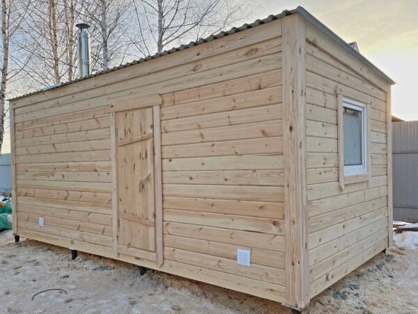 Баня из бруса 3.7х2.3м