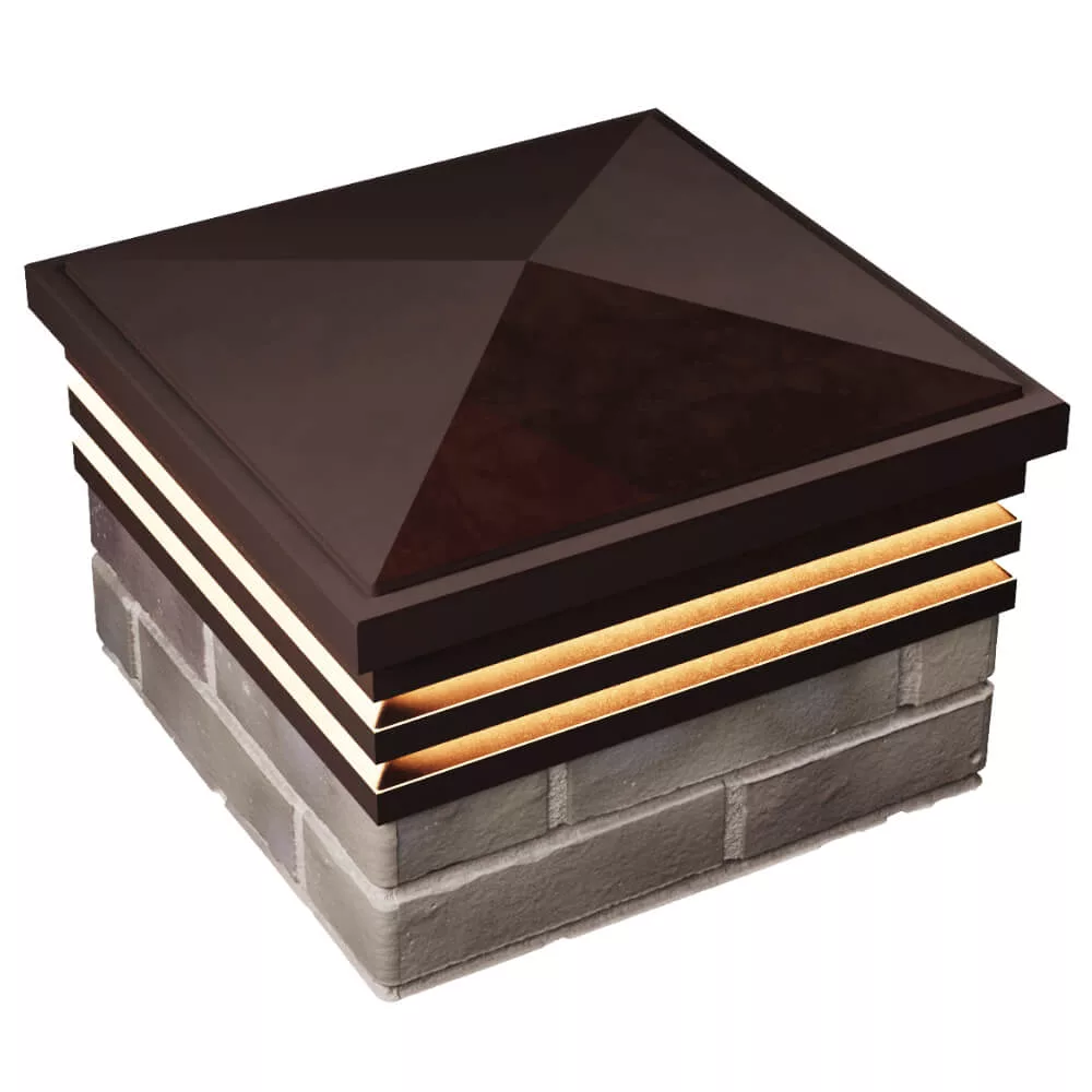 Колпак ZKING BONA 385 x 385 Коричневый с подсветкой — изображение 4