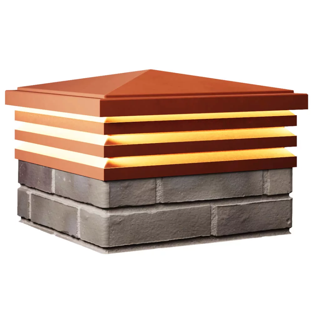 Колпак ZKING BONA 385 x 385 Красный с подсветкой — изображение 3