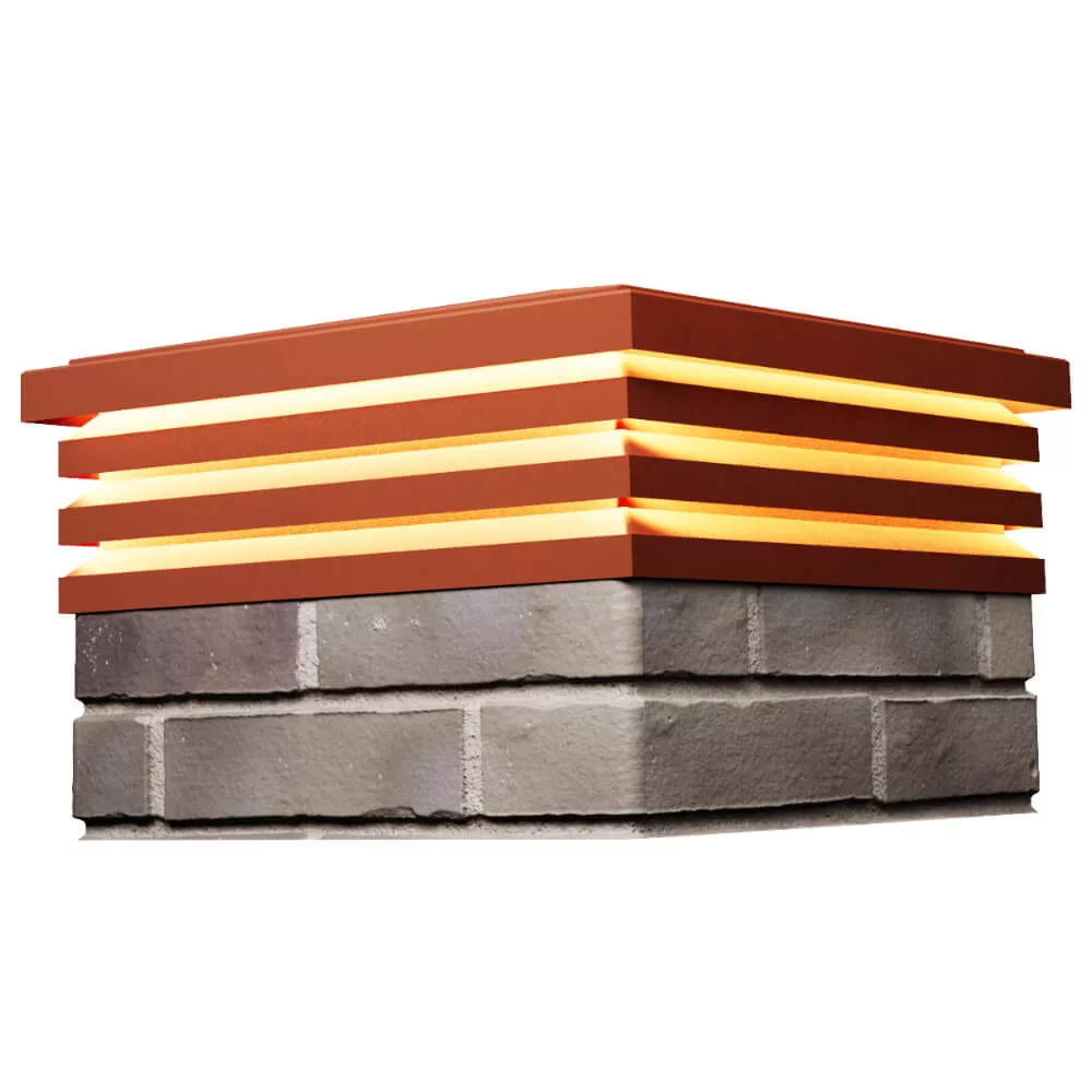 Колпак ZKING BONA 385 x 385 Красный с подсветкой — изображение 2