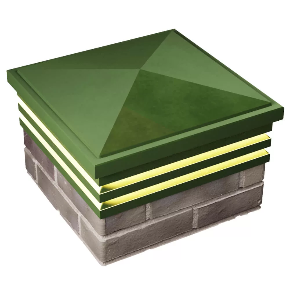 Колпак ZKING BONA 385 x 385 Зеленый с подсветкой — изображение 4