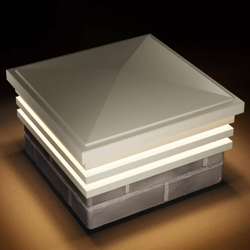 Колпак ZKING BONA 385 x 385 Бежевый с подсветкой — изображение 6