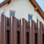 Евроштакетник коричневый