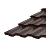 Металлочерепица коричневая