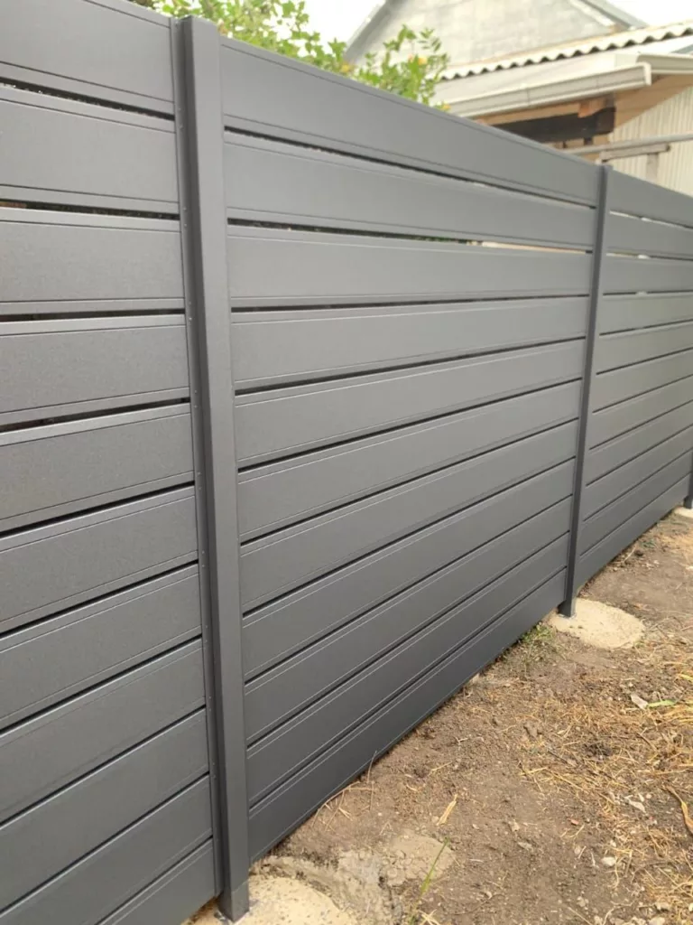 Забор Ранчо металлический RAL 7024 матовый - Изображение 1