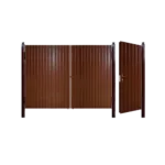 Распашные ворота из профнастила