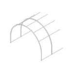 Вставка д/каркаса теплицы "Новая-Цинк-Двойные дуги" 3х2х2,1м (ШхДхВ) труба проф.цинк 20х20 мм дуги ч/з 1,0м - Изображение 1