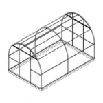 Каркас теплицы "Алексеевна-Усиленная" 2,5х4х2,3м (ШхДхВ) труба проф.цинк 30х30, 30х15 без окраски - Изображение 1