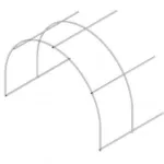 Вставка д/каркаса теплицы "Новая-Цинк-40х20" 3х2х2,1м (ШхДхВ) труба проф.цинк 40х20, 20х20 мм - Изображение 1