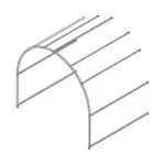 Вставка д/каркаса теплицы "Алексеевна-Усиленная" 2,5х2х2,3м (ШхДхВ) труба проф.цинк 30х30, 30х15 - Изображение 1