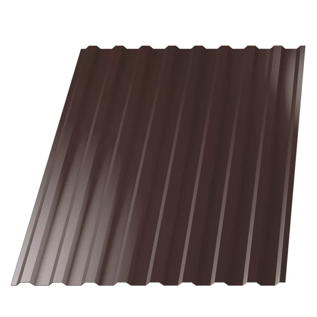 Профнастил НС-20 (МП 20) RAL8017 Шоколад 1150(1100)мм 0,65мм - Изображение 1