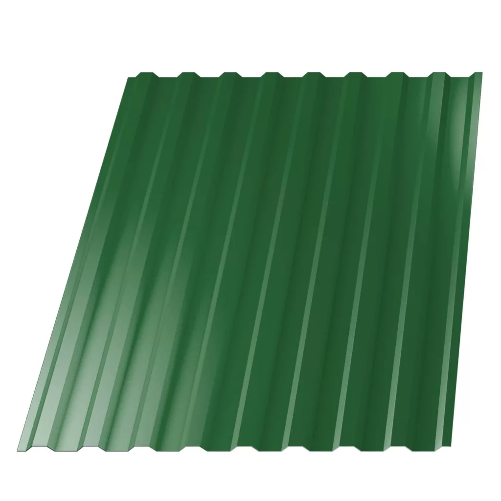 Профнастил НС-20 (МП 20) RAL6002 Зеленый лист 1150(1100)мм 0,45мм - Изображение 1