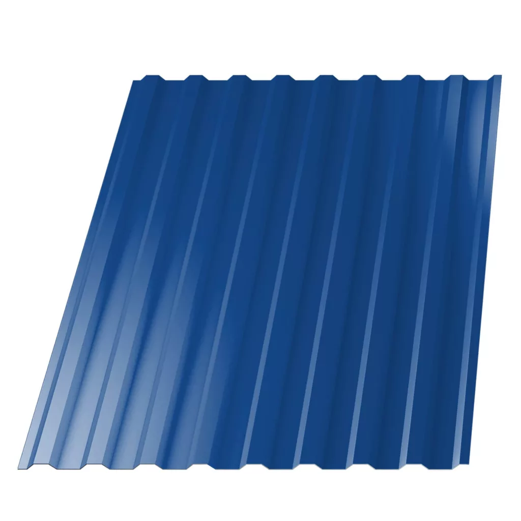 Профнастил НС-20 (МП 20) RAL5005 Синий Сигнал 1150(1100)мм 0,45мм - Изображение 1