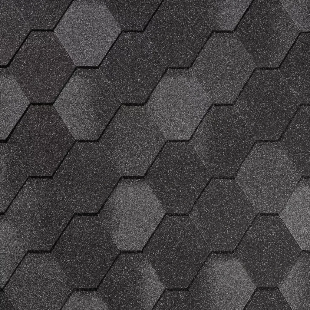 Гибкая черепица QUIET TILE Rombica Базальтово-серый - Изображение 1