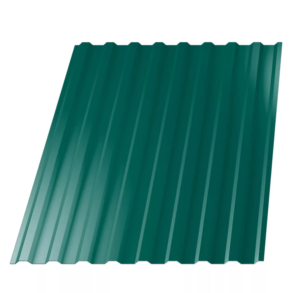 Профнастил НС-20 (МП 20) RAL6026 Опал 1150(1100)мм 0,45мм - Изображение 1