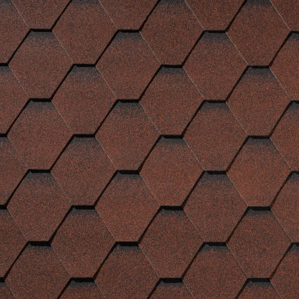 Гибкая черепица QUIET TILE Shadow Карминно-красный - Изображение 1