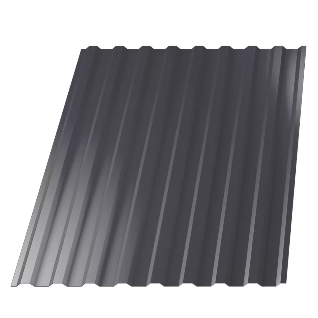 Профнастил НС-20 (МП 20) RAL7024 Серый Графит 1150(1100)мм 0,50мм ГОСТ - Изображение 1