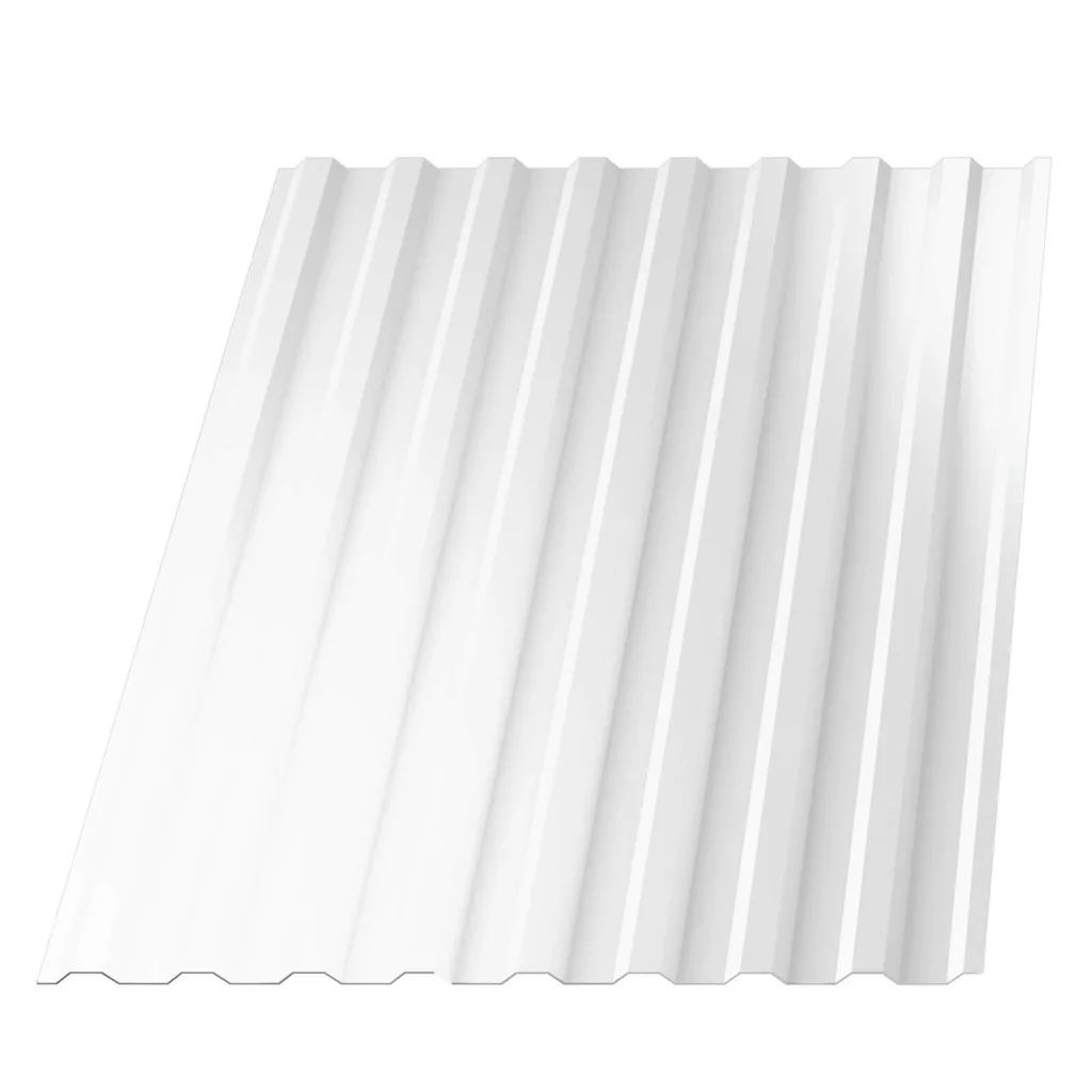 Профнастил НС-20 (МП 20) RAL9003 Белый 1150(1100)мм 0,45мм - Изображение 1