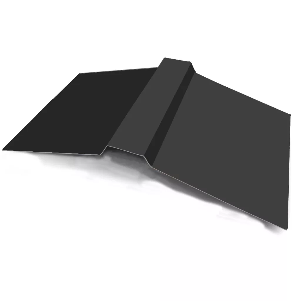 Планка конька фигурного 150х150х2000 мм RAL 7024 - Изображение 1